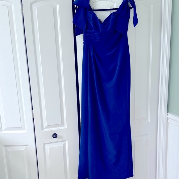 Elegant Marchesa Lapis   Blue Dress - Picture 1 of 10